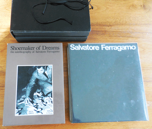 Item #35273 Shoemaker of Dreams [with] I Protagonisti Della Moda / Leader of Fashion Salvatore Ferragamo (1898 - 1960) (Two Volumes). Salvatore Fashion: Shoes - Ferragamo.