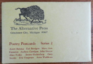 Item #35394 The Alternative Press Poetry Postcards Series 2. Ken Mikolowski, Ann, Ted Berrigan...