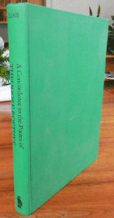 Item #35430 A Concordance to the Poems of Theodore Roethke. Gary Lane, Theodore Roethke