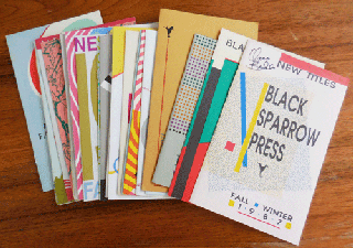 Item #35530 Black Sparrow Press New Titles Catalogs (28 different catalogs, One Signed by...