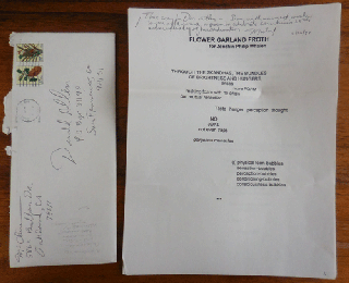 Item #35594 Typed Poem Inscribed to Poetry Editor Donald Allen (Flower Garland Froth for Zenship...