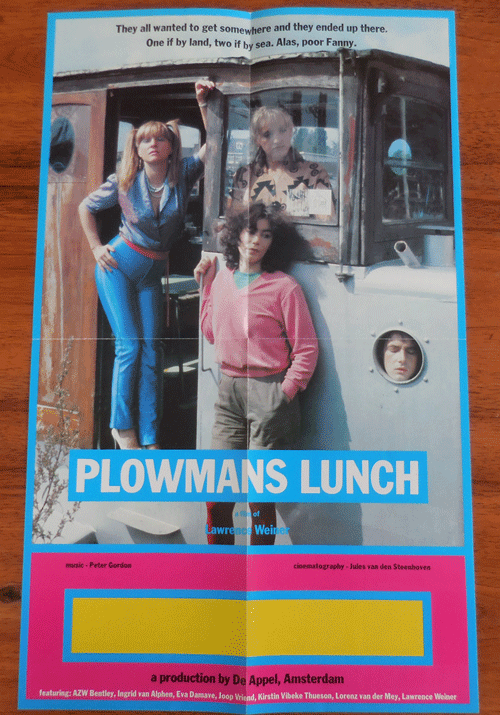 Item #35644 Plowmans Lunch (Poster). Lawrence Artist Film Poster - Weiner.