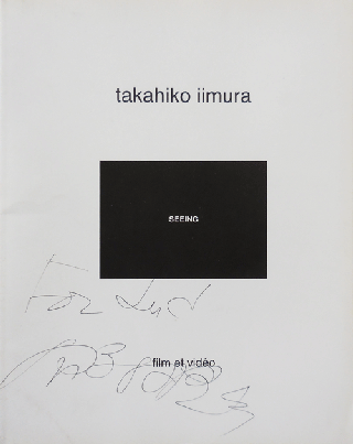 Item #35673 Film et Video Retrospective de films et de video (Inscribed). Video Art - Takahiko...