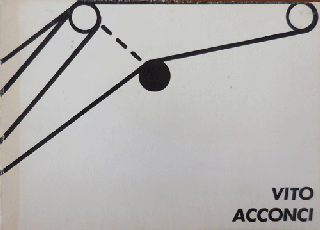 Item #35745 Vito Acconci: Catalogue of Headlines & Image. Vito Art - Acconci