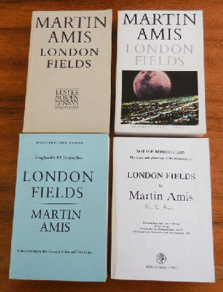 Item #35883 London Fields - Four Signed Proofs. Martin Amis